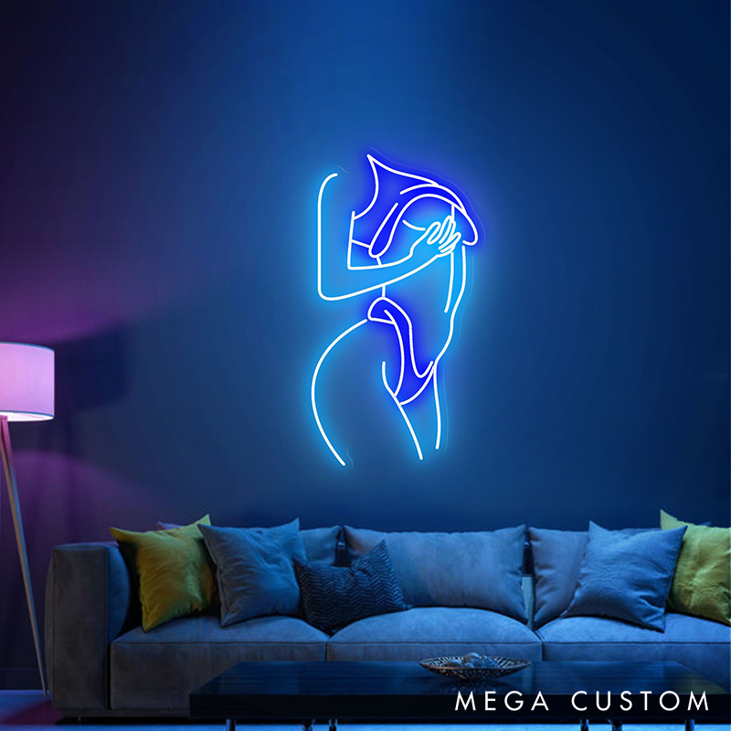 Personalized Body Neon Sign Photo Woman Body Neon Sign Girl Body Neon Sign Valentine's Gift For Her