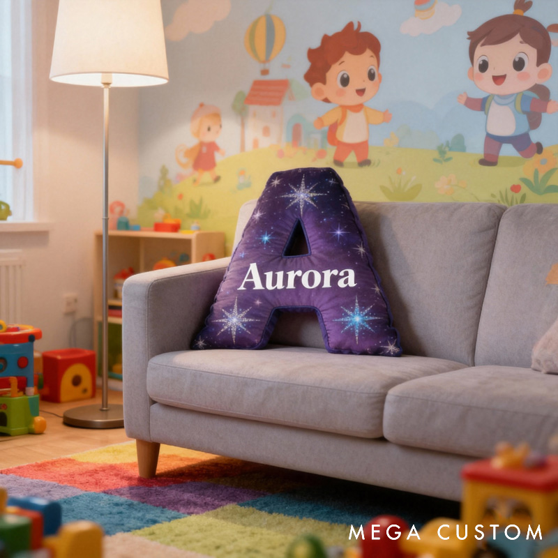 Personalized Magic Letter Pillow for Kids and Magic Lovers for Birthday Christmas Party Holiday