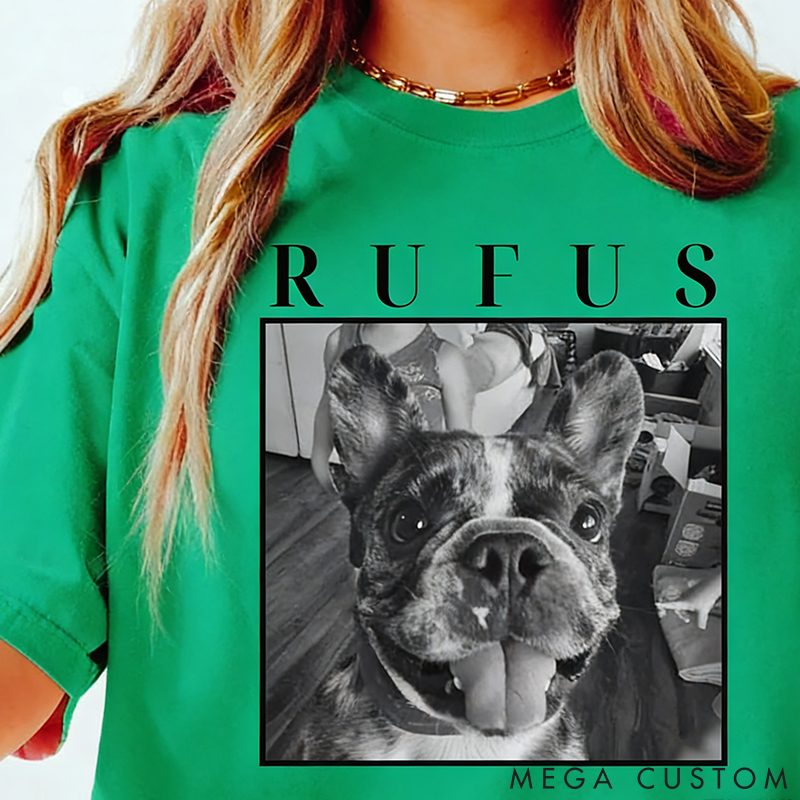 Personalized Pet Lover Custom Pet Photo Comfort Colors T-Shirt