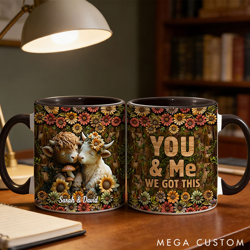 Personalized Couple You&Me We Got This Mug Valentine Gift for Wife Romantic Coffee Mug for husband Valentine Mug for Her Him
