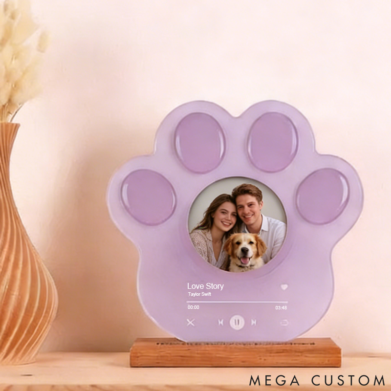 Personalized Pet Lover Custom Photo Pet Lover Valentine Light