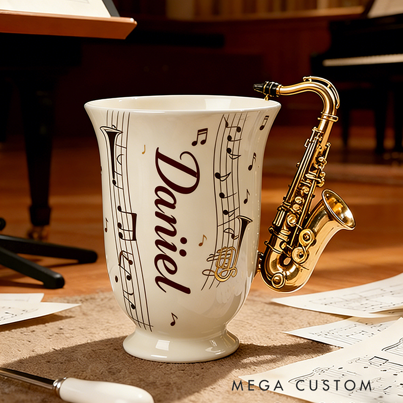 Personalized Musical Instrument Coffee Mug a Unique Way to Celebrate Your Love for Music