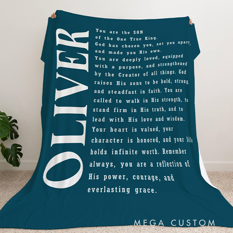 Personalized God has Chosen you Throw Blanket with Custom Name Faith Home Decor Religious Gift Christian Gift 