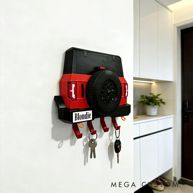 Personalized Car Shaped Key Holder Unique Gift for Racers and Racing Lovers