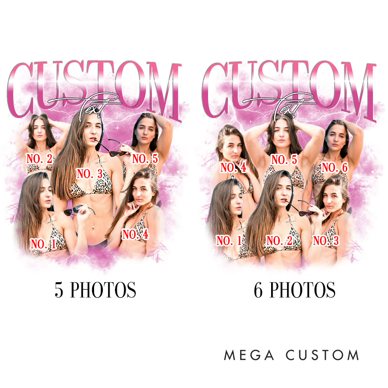 Personalized Girlfriend Bootleg Style Washed T-Shirt Custom Text Boyfriend Photo Tee Couple Face Rap Style Shirt Valentine's Day Gift for Wife Husband