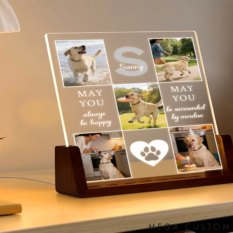 Personalized Pet Lover May You Always be Happy Light
