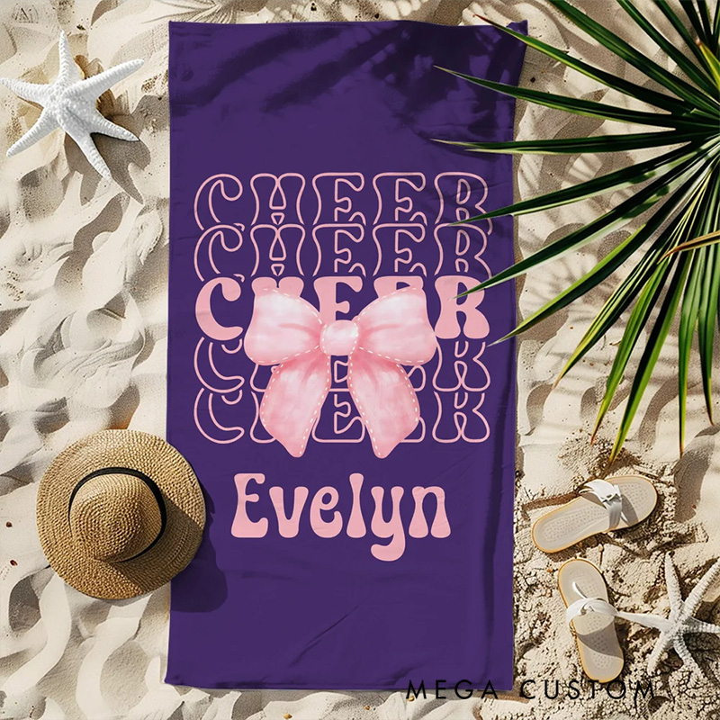[Copy]Personalized Softball and Baseball Stylish Design Beach Towel with Custom Name and Number