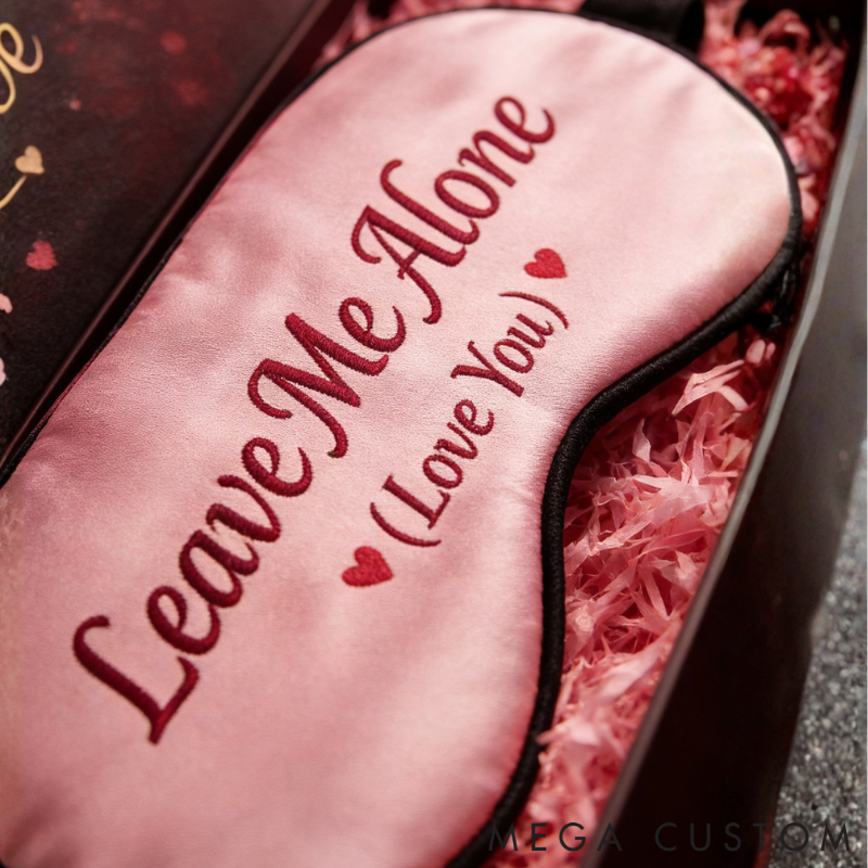 Personalized Couple Sleep Masks Custom Text All Day Comfort Relaxing Sleep Buddy for Partners