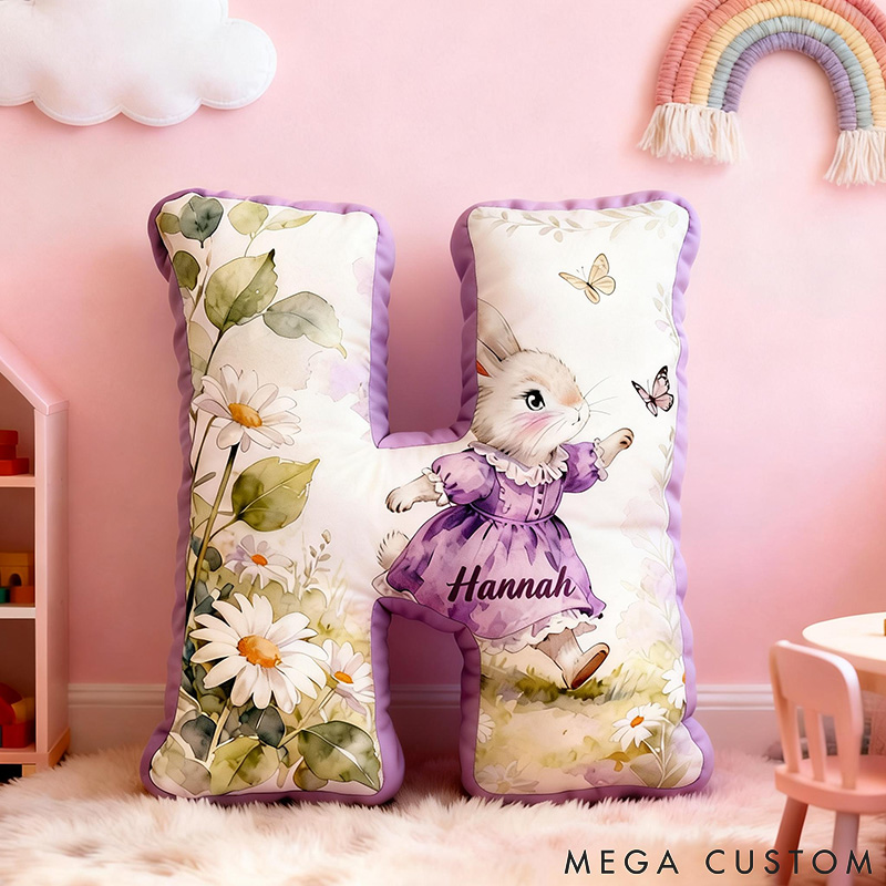 Personalized Pet Lover Funny Butterfly and Rabbit Graphic 3D Print Pillow