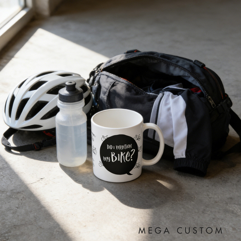 Personalized Humorous Bicycle Enthusiast Mug Unique Birthday for Cyclists Riding Lovers