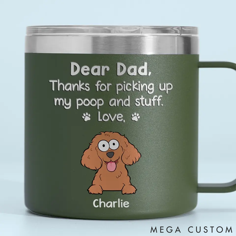 Personalized Pet Lover Coffee Mug Thanks for being My Human Servant Gift for Pet Owners Pet Lovers Steel Mugs