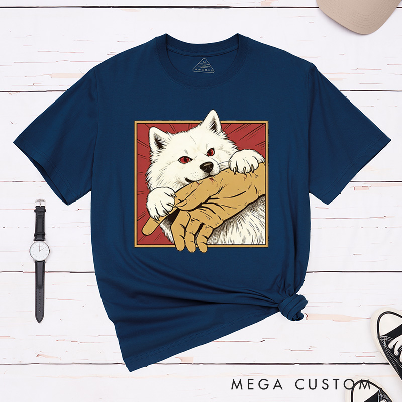 Personalized Pet Lover Vintage Pet Bite Shirt Retro Graphic Tee Horror Pet Shirt Pets Crazy Shirts Cool Graphic Unisex T-Shirt