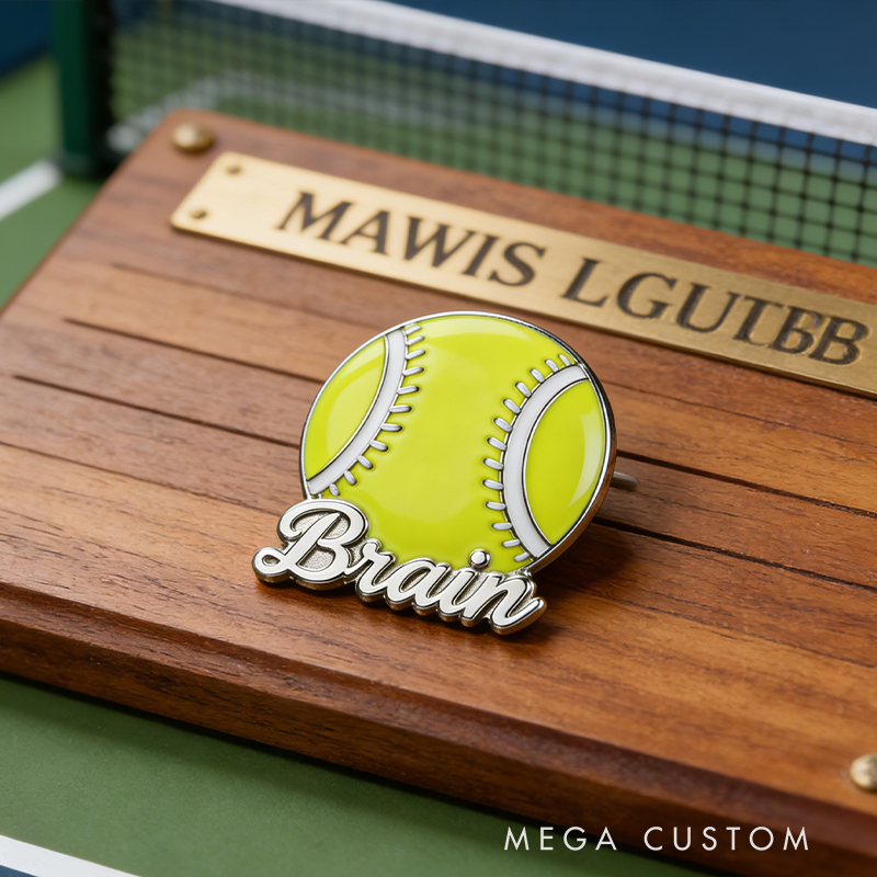 Personalized Tennis Pin for Fans Who Dare to Stand Out