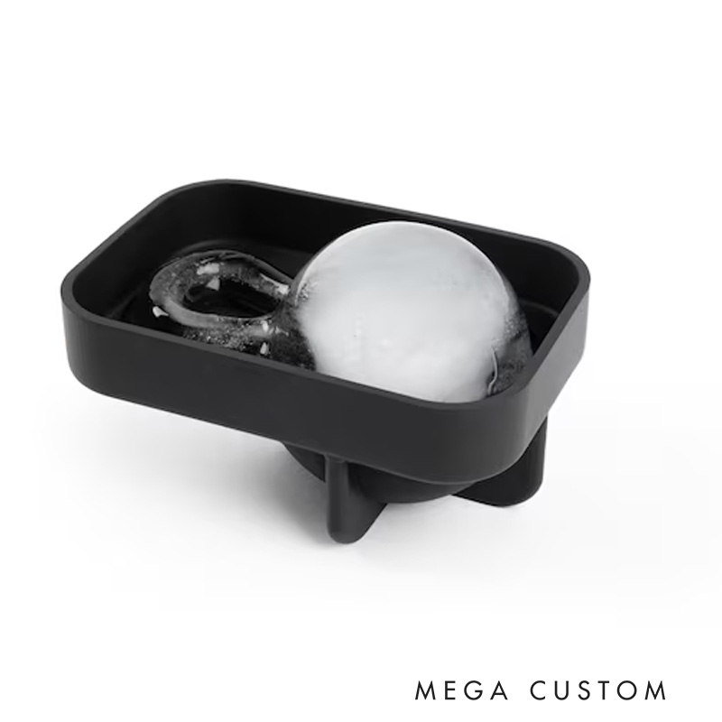 Personalized Kettlebell Ice Ball Mold with Custom Text Fitness Gift Whiskey Ice Cube for Gym Lovers