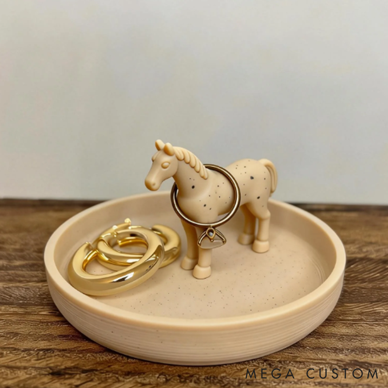 Personalized Horse Lover Horse Ring Dish Horse Ring Holder Night Stand Ring Dish  jewelry Ring Stand