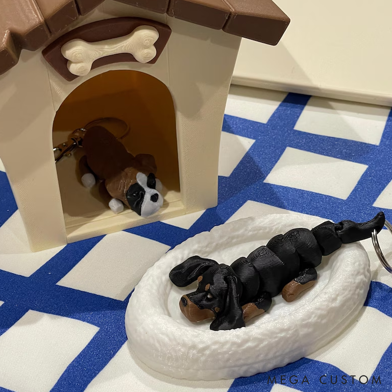 Personalized Dog Lover Custom Dog Keychain Dog Figurine Toy Personalized Pet Gift Dog Lover Gift Keychain