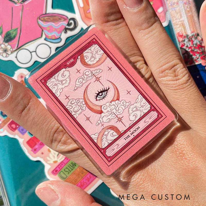 The Moon Tarot Kindle Grip Kindle Holder Kindle Accessories Magnetic Kindle Grip Phone Holder Phone Grips Kobo Grip Bookish Gifts