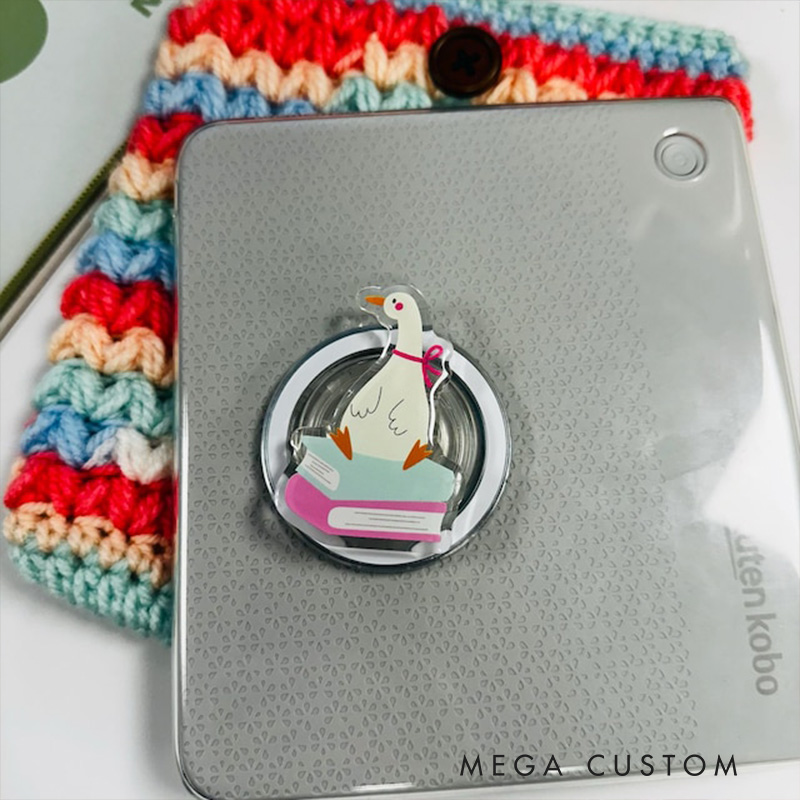 Reading Goose Magnetic Kindle Grip Silly Goose MagSafe Kindle Grip Magnetic Kindle Holder Kindle Accessories Bookish Gifts for Her