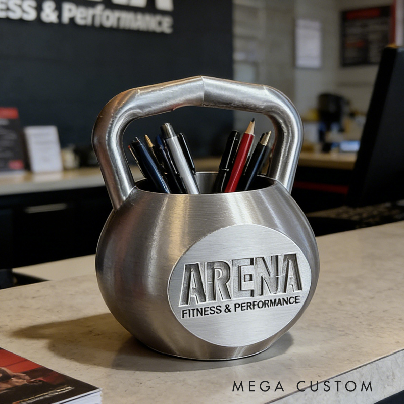 Personalized KettleBell Pen Holder Gym Desk Organizer Gym Gift CrossFit Pen Cup Gym Accessory Great Gift for Coach Trainer Gym Lover