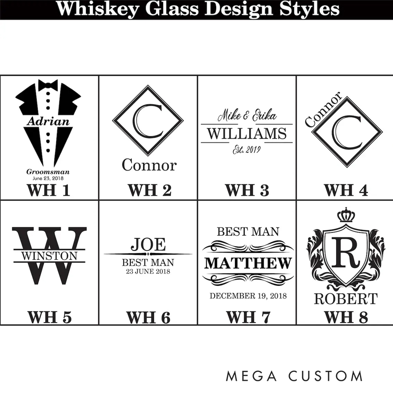 [Copy]Personalized Engraved Whiskey Glass Set Gift for Husband Boyfriend Father Valentine's Day Anniversary