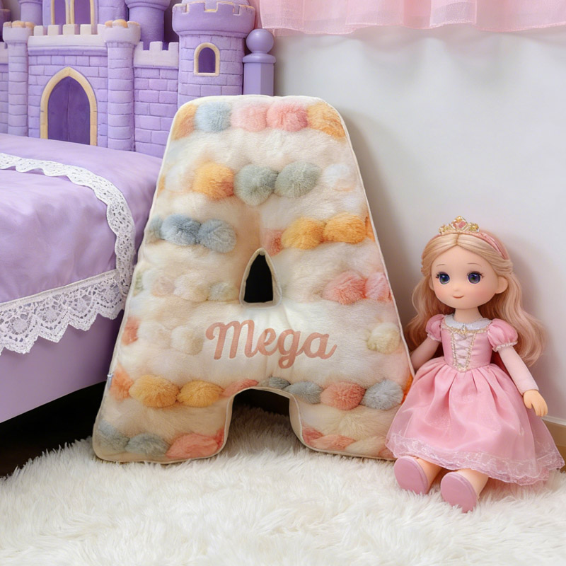 Personalized Yarn Ball Knitting Pillow Graphic 3D Print Knitting Letter with Custom Name Gift for Knitting Lovers