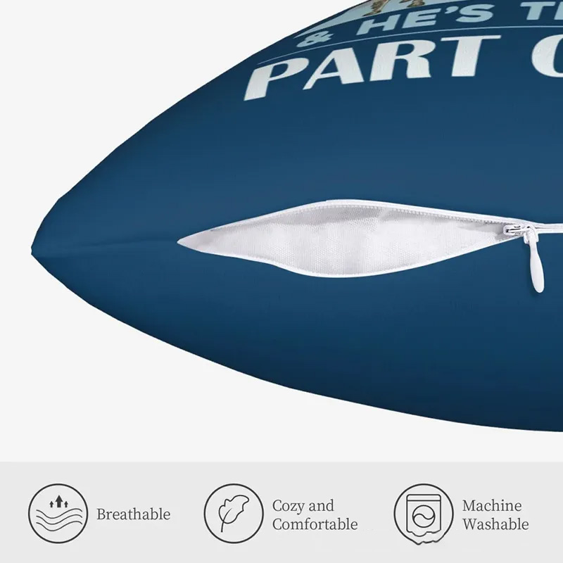 PersonalizedThrow Pillow Hes Not Just My Horse Cushion Cover Throw Pillow Cover for Her for Boys Girls Horse Owner Lover Riding Lovers Equestrian Lovers