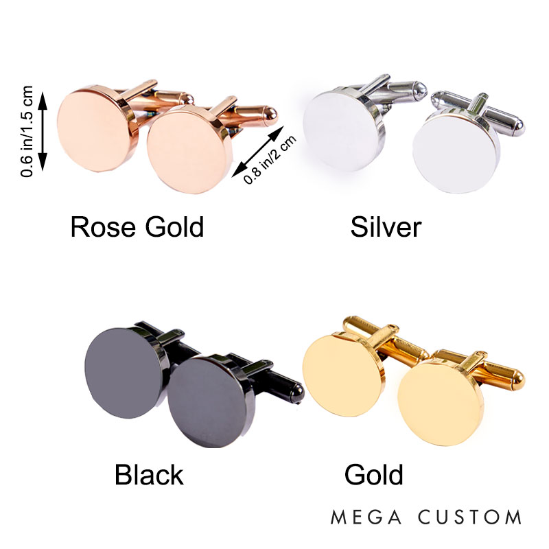 Personalized Pet Lover Pet Photo Engraved Accessories Cufflinks