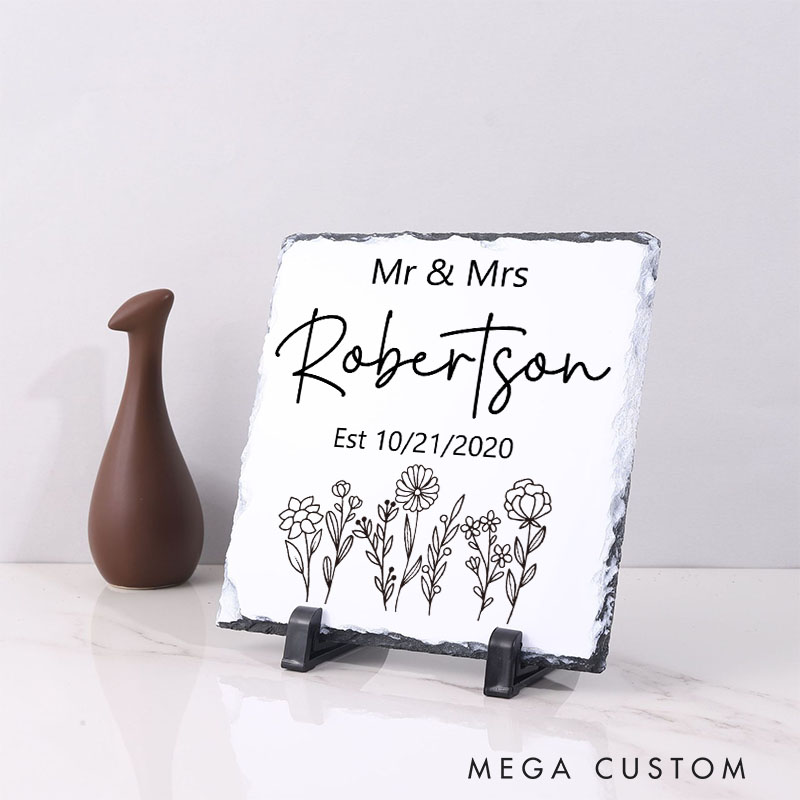 Personalized Anniversary Garden Stone Couples 5th Anniversary Garden Stone Gift for Wife Husband