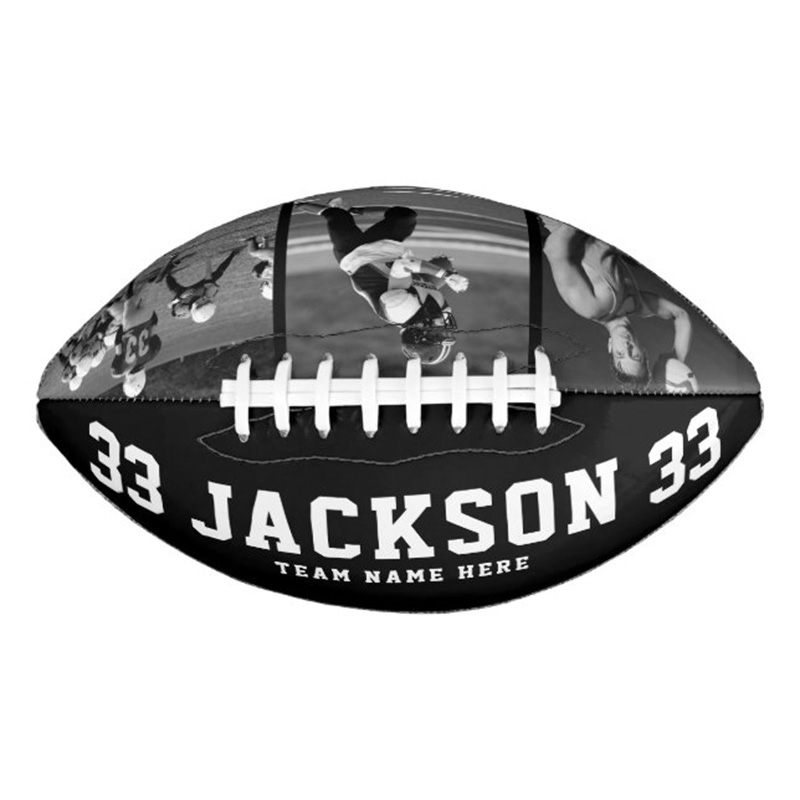 Personalized American Football with Custom Photo and Name for Celebrate Your Coach