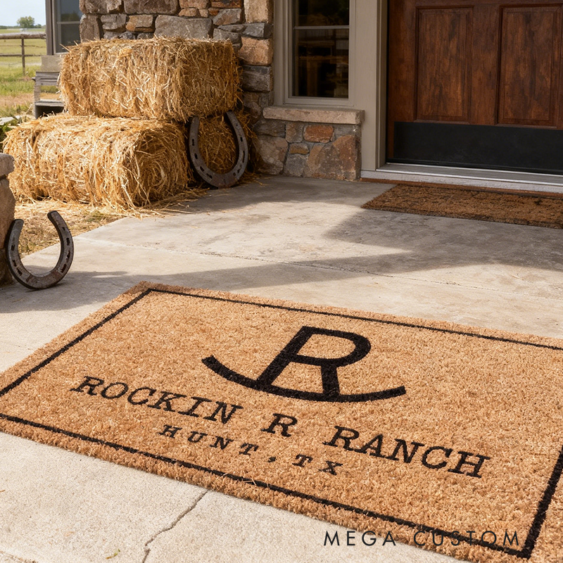 Personalized Racing Door Mat Custom Name Welcome Mat for Race Car Lovers and Motorsport Families