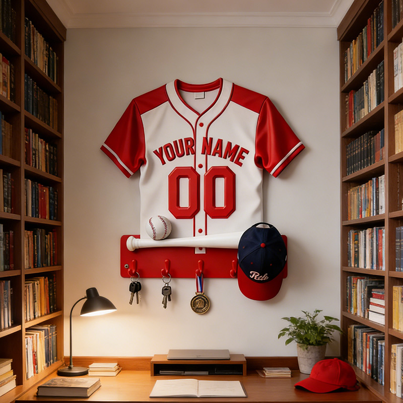 Personalized Baseball Jersey Keychain Medal Custom Baseball Jersey Keychain Custom Name and Number