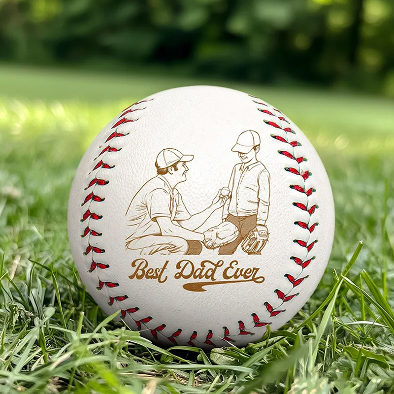 Personalized Custom Baseball with Engraved Photo for a Unique Keepsake  