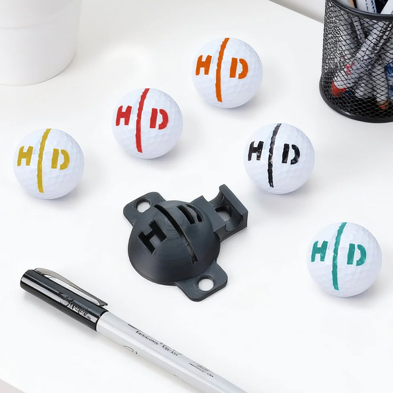 Personalized Multicolor 3D Printed Initials Golf Ball Line Stencil for Sharper Aim Golf Accessories Birthday Club Gift for Golfers Golf Lovers