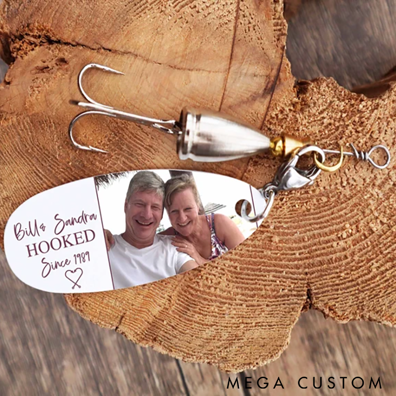 Personalized Fishing Lure Custom Fishing Lures Custom Photo Name and Time Unique Anniversary Gift for Parents and Couples Who Love to Fish Unique Gift for Fishing Lovers