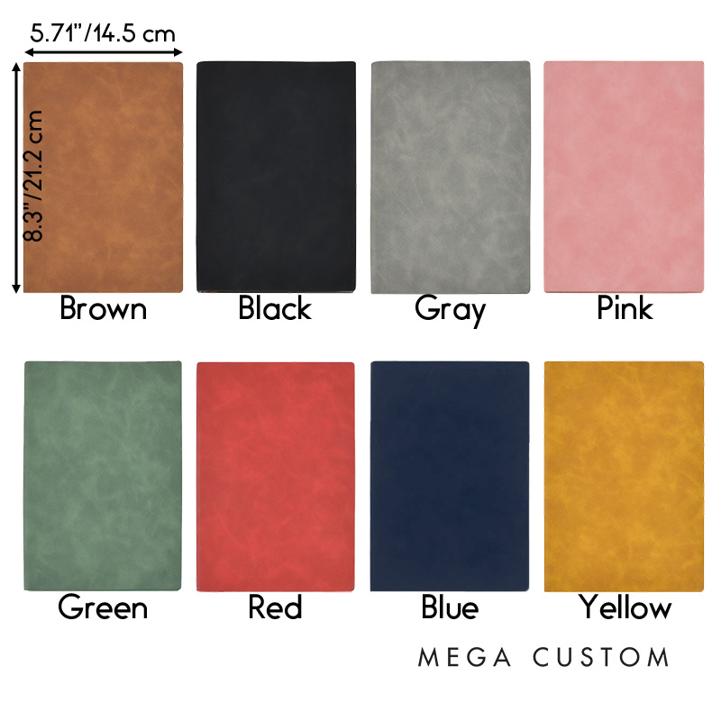 Personalized Men's Engraved Leather Journal Notebook Groomsman Proposal Notebook Wedding Party Gift