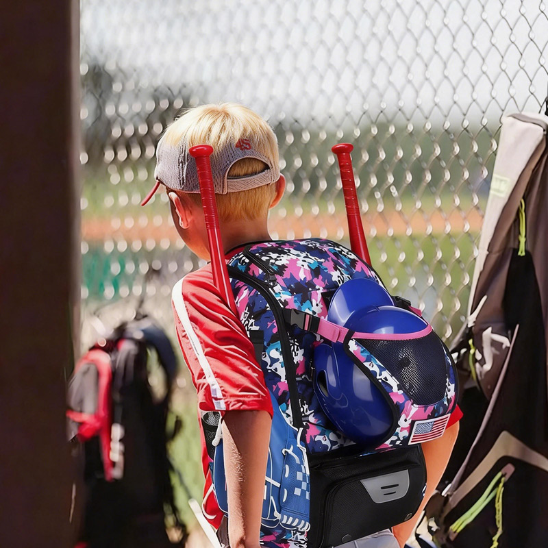 Personalized Baseball Bag Baseball Equipment Dual-Shoulder Storage Bag Baseball Player Backpack Gift for Baseball Player