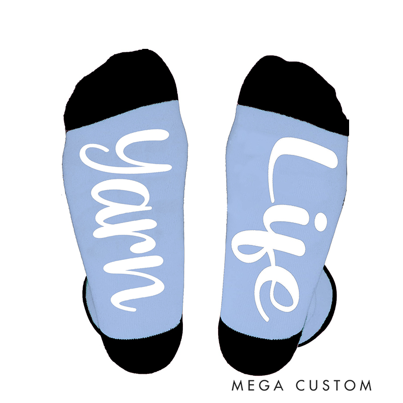 Personalized Socks Knitting Yarn Gift for Grandma Knitting Lovers