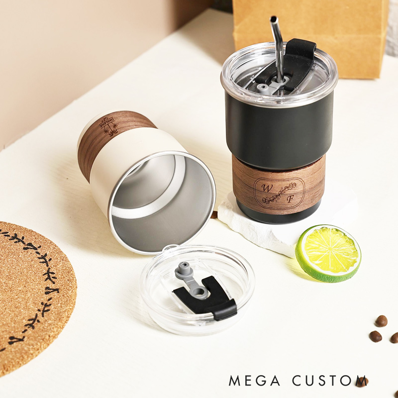 Personalized Travel Cup Stainless Steel Cup Coffee Cup with Name Gift for Travel Lovers