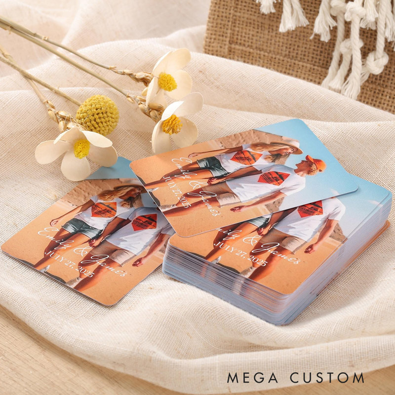 Personalized Photo Playing Cards Valentine's Day Travel Photo Memories Travel Souvenirs