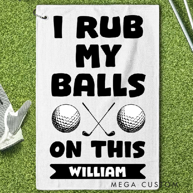 Personalized Golf Towel Funny Gifts For Golfers Gift for Men Custom Name