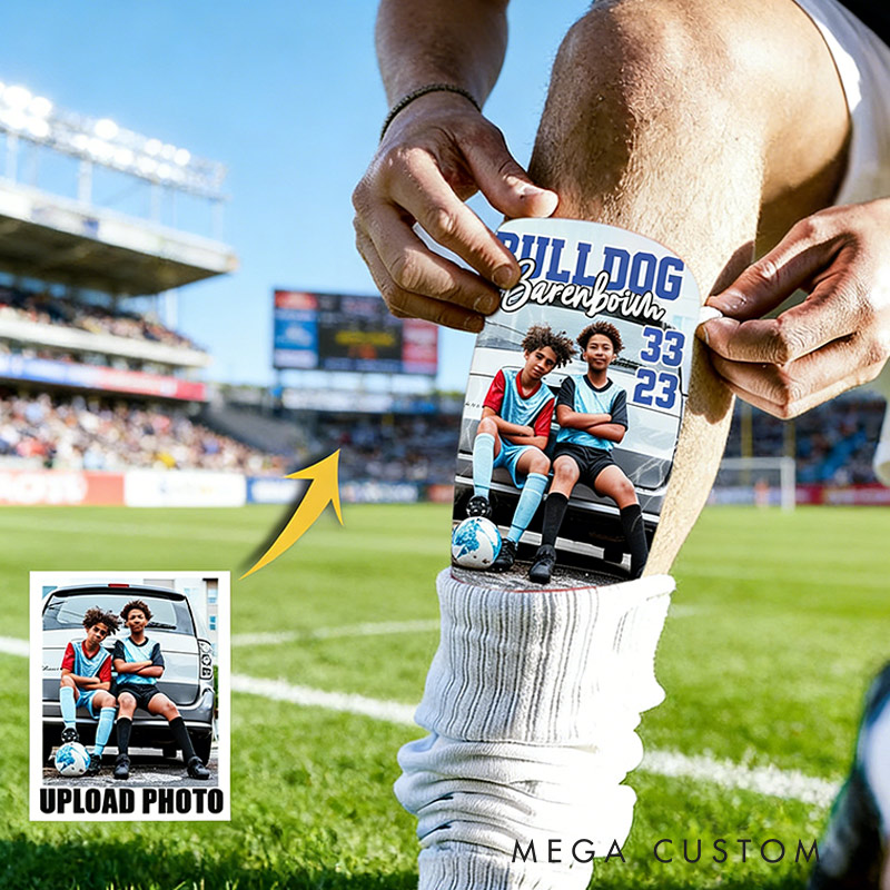 Personalized Shin Guards Custom Name and Photo Gifts for Soccer Lovers