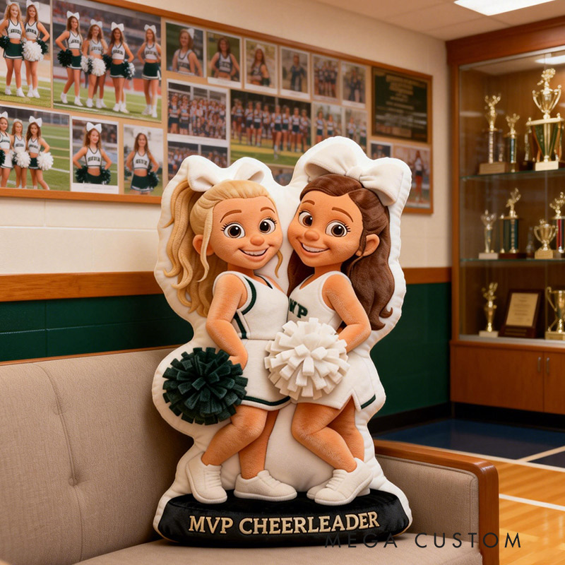 Personalize Cheerleader Pillow Graphic 3D Print Cheer Team Gift Cheerleader Gift Custom Photo