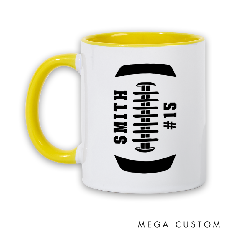 [Copy]Personalized American Football and Rugby Coach Mug with Custom Name
