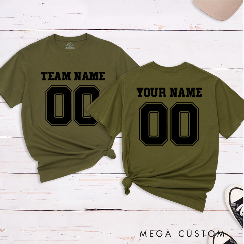 Personalized Team Name and Number T-Shirt