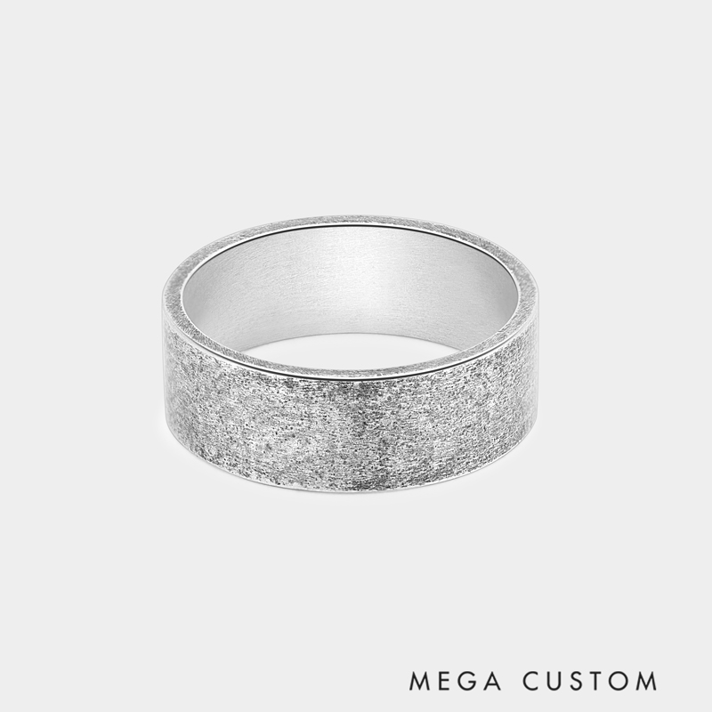 Personalized Skull Ring Dark Punk Vintage Distressed Silver Engravable Name for Punk Enthusiasts and Gothic Style Lovers