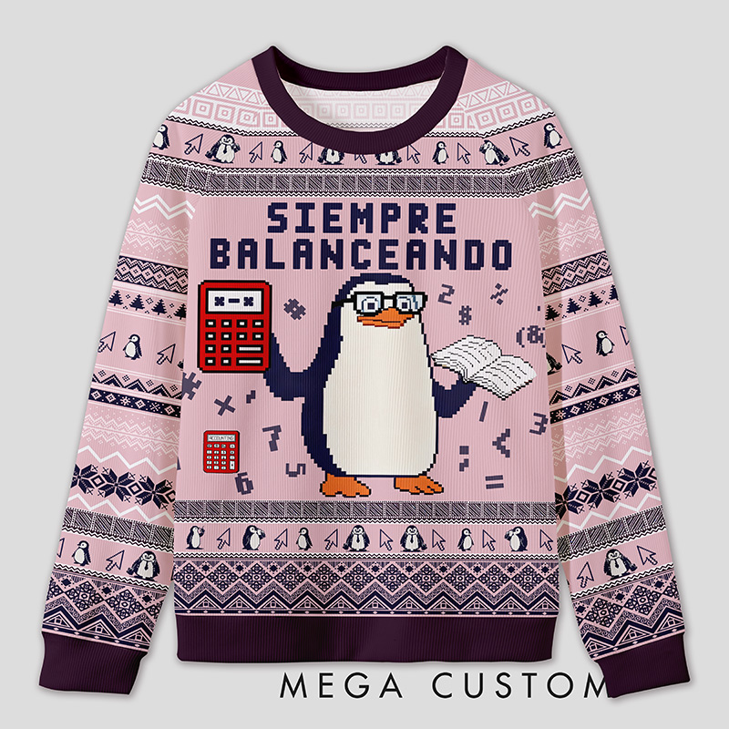 Personalized Finance Golden Goose Parody Ugly Sweater Office Holiday Party Gift for Accountants