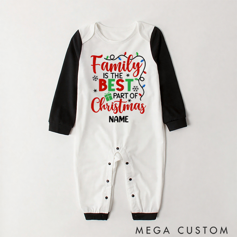 Personalized Family is the Best Part of Christmas Family Pajamas 