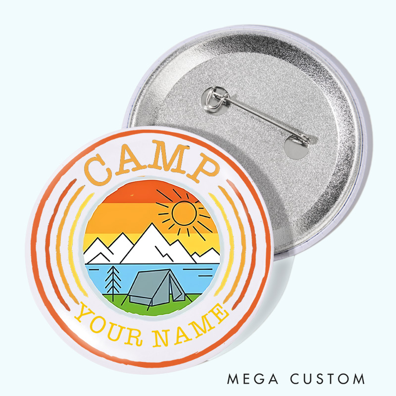 Personalized Outdoor Adventure Pin Nature Lovers Pin Badge Gift Camping Hiking Lovers Gift