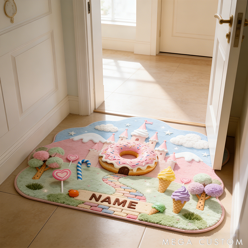 Personalized Candy Castle RugsTransport you to a Dreamlike World