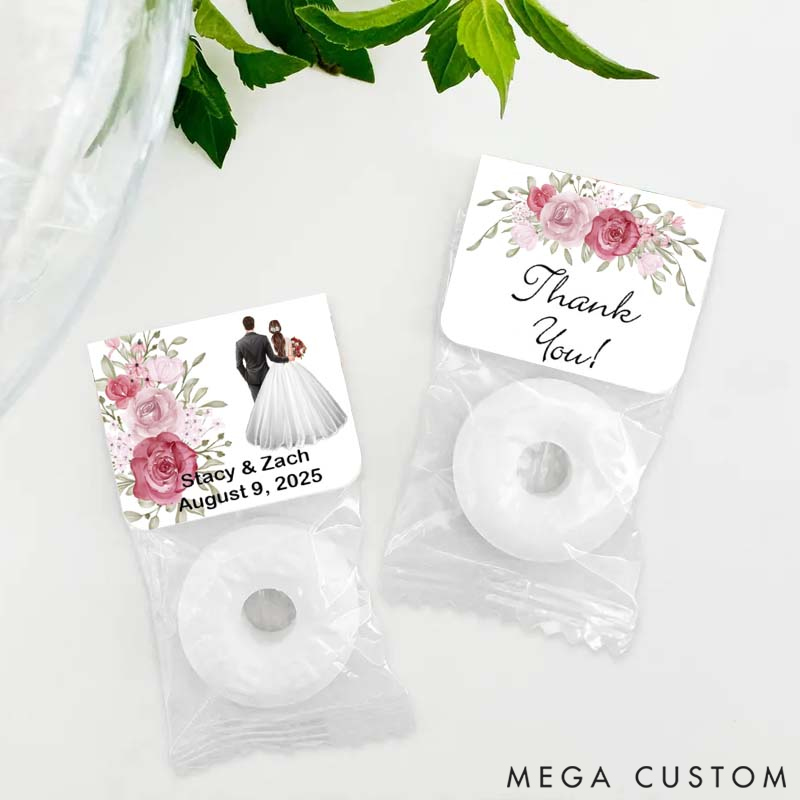 Personalized Mint to Be Wedding Favors Wedding Floral Favor Wedding Favor Mints